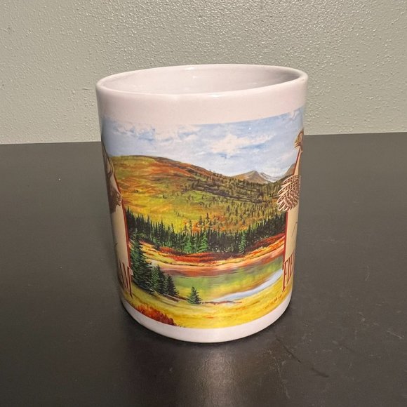 Vintage Field & Stream Magazine Cover Ceramic Mug ~ Elk ~ Pheasant ~ Outdoors - Picture 2 of 3